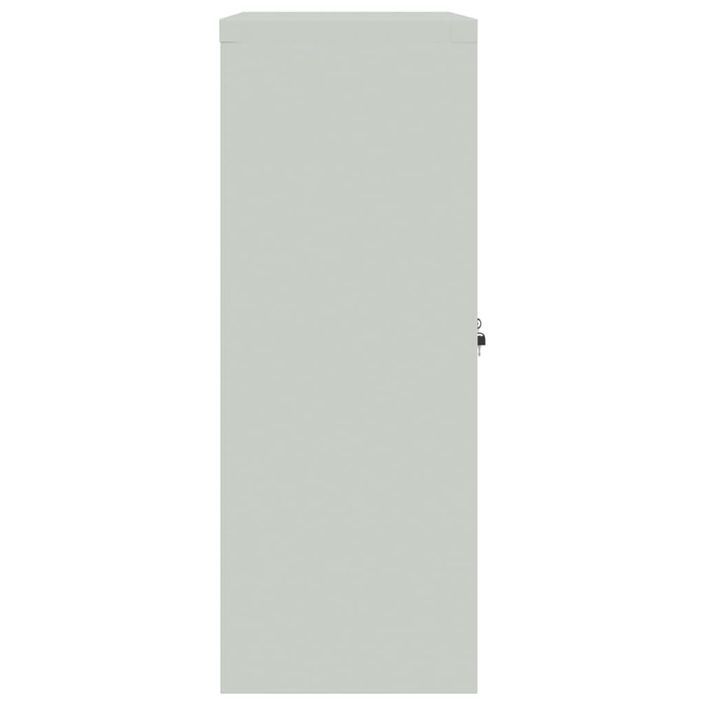 Classeur gris clair 90x40x105 cm acier - Photo n°5