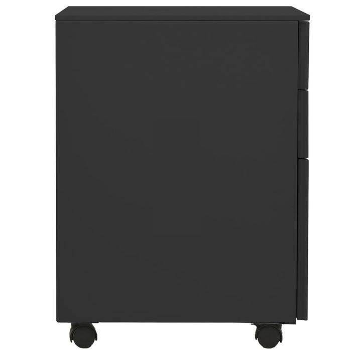 Classeur mobile Anthracite 39x45x60 cm Acier - Photo n°4