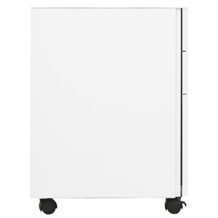 Classeur mobile Blanc 30x45x59 cm Acier - Photo n°5