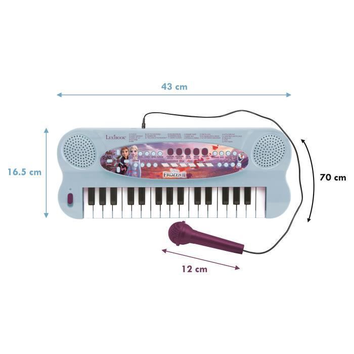 Clavier Électronique Musical avec Micro et câcle Aux-In (32 touches) Reine des Neiges - Photo n°2