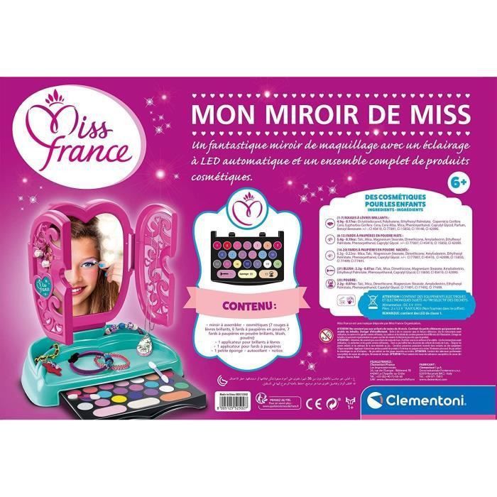 CLEMENTONI - 52502 - Miroir de maquillage Miss France - Photo n°3