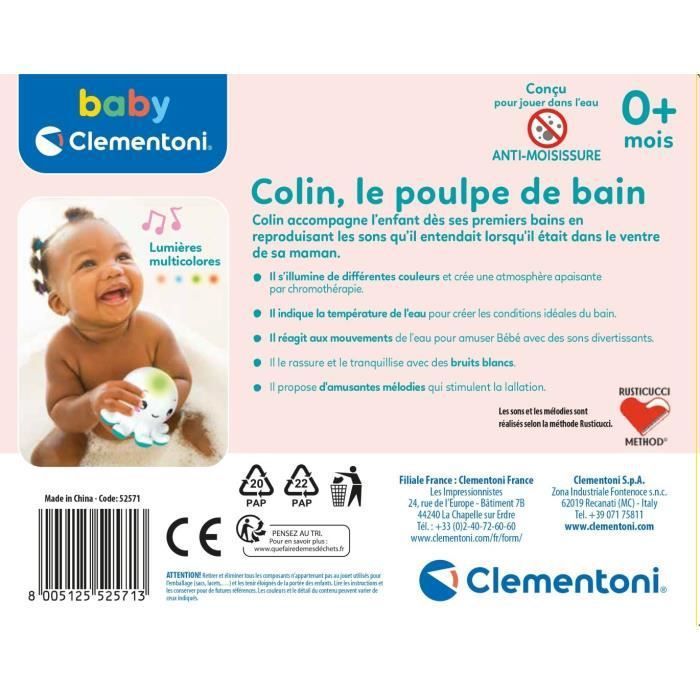 Clementoni - 52571 - Colin, le poulpe de bain - Photo n°5