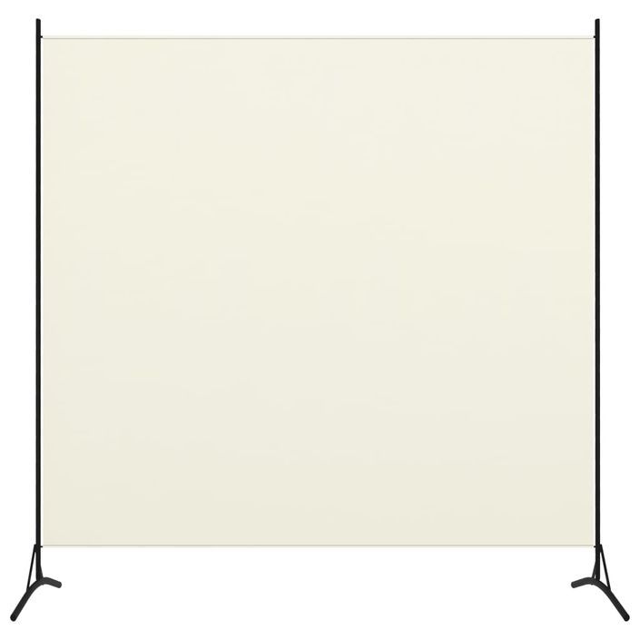 Cloison de séparation 1 panneau Blanc crème 175x180 cm - Photo n°1