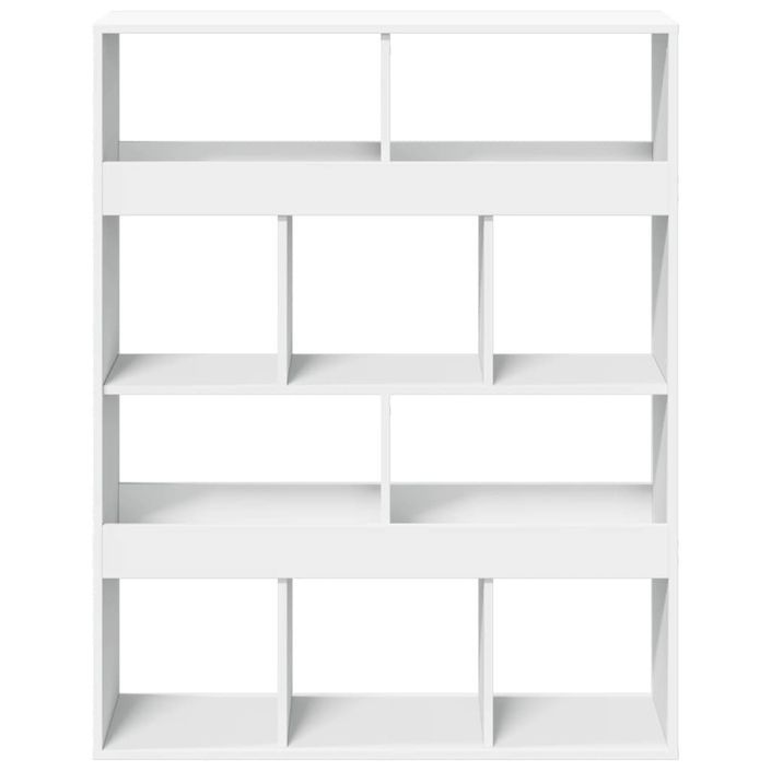 Cloison de séparation blanc 100x33x125,5 cm bois d'ingénierie - Photo n°4