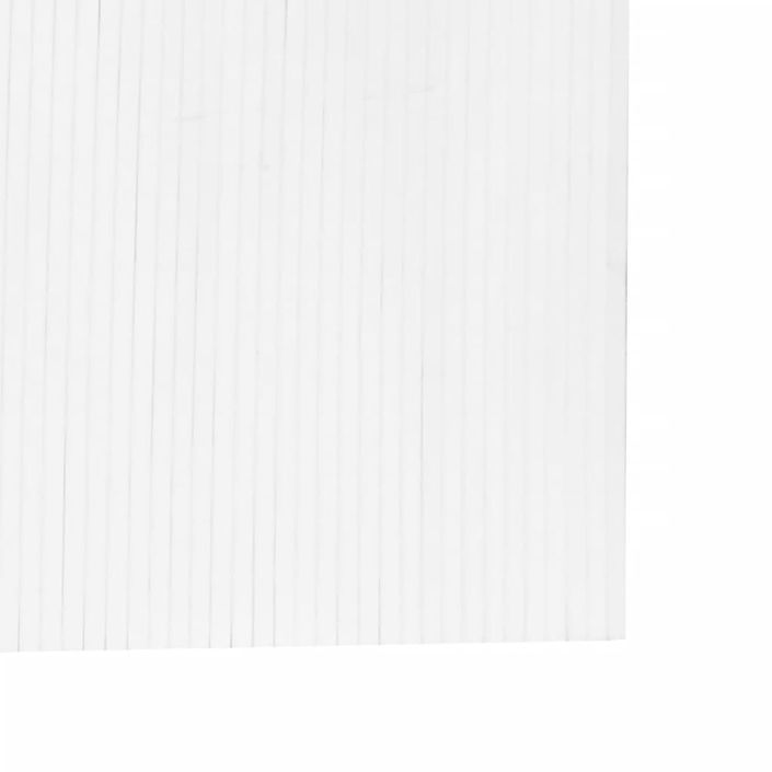 Cloison de séparation blanc 165x400 cm bambou - Photo n°7