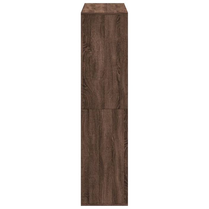 Cloison de séparation chêne marron 100x33x135cm bois ingénierie - Photo n°5