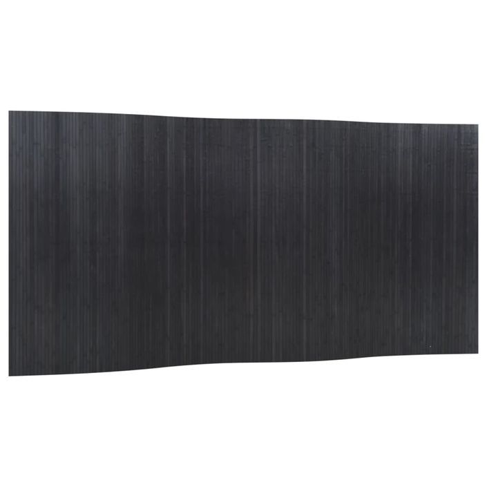 Cloison de séparation gris 165x400 cm bambou - Photo n°2