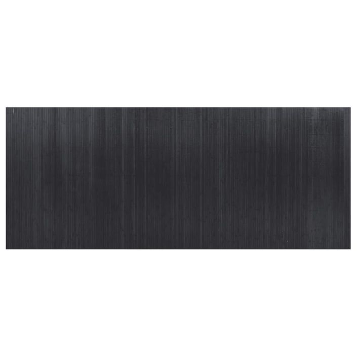 Cloison de séparation gris 165x400 cm bambou - Photo n°3