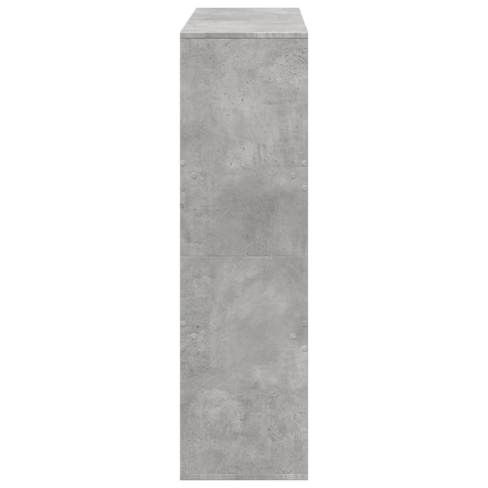 Cloison de séparation gris béton 100x33x115cm bois d'ingénierie - Photo n°5