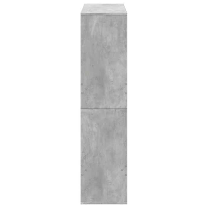 Cloison de séparation gris béton 100x33x135cm bois d'ingénierie - Photo n°5