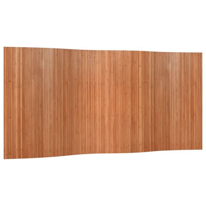 Cloison de séparation marron 165x400 cm bambou - Photo n°2