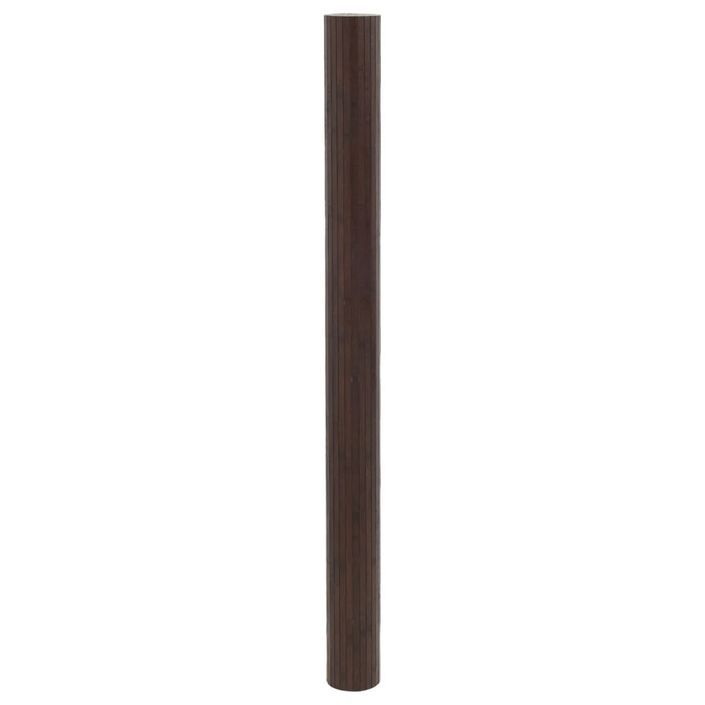 Cloison de séparation marron foncé 165x400 cm bambou - Photo n°4