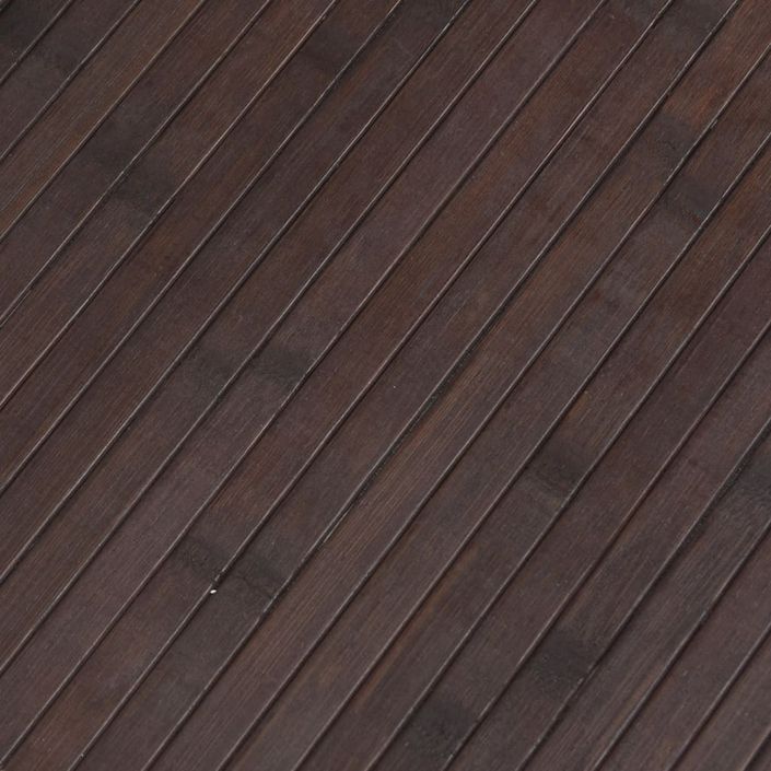 Cloison de séparation marron foncé 165x400 cm bambou - Photo n°8