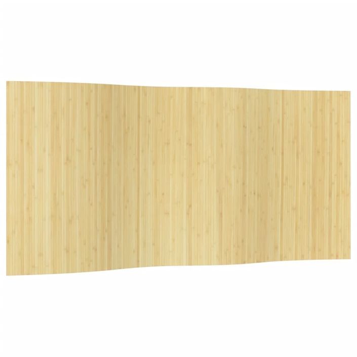 Cloison de séparation naturel clair 165x400 cm bambou - Photo n°2