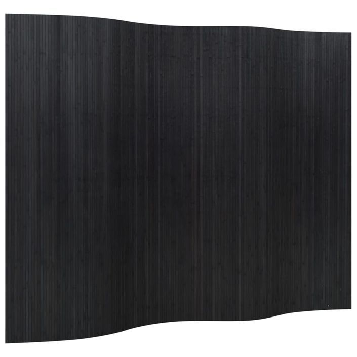 Cloison de séparation noir 165x250 cm bambou - Photo n°2