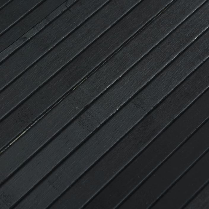 Cloison de séparation noir 165x250 cm bambou - Photo n°8