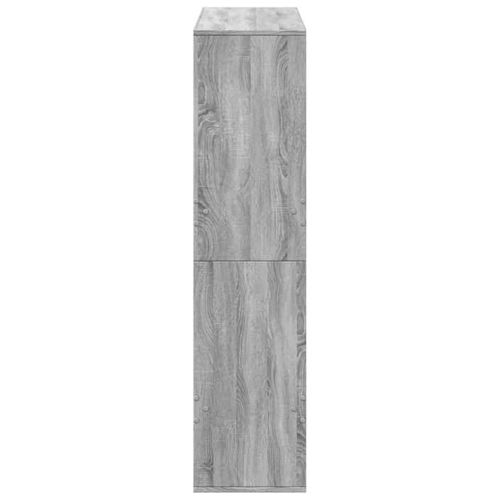 Cloison de séparation sonoma gris 100x33x135 cm bois ingénierie - Photo n°5