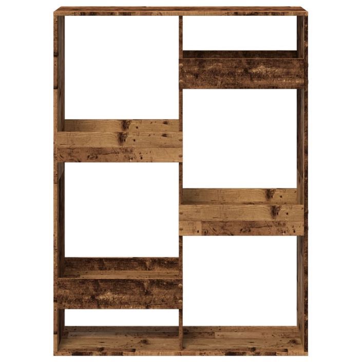 Cloison de séparation vieux bois 100x33x135cm bois d'ingénierie - Photo n°4