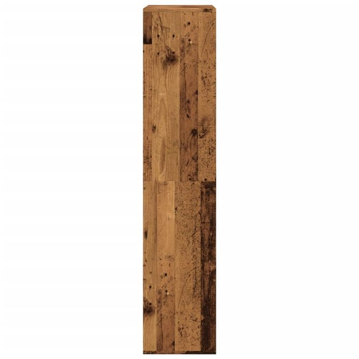 Cloison de séparation vieux bois 100x33x155,5cm bois ingénierie - Photo n°5