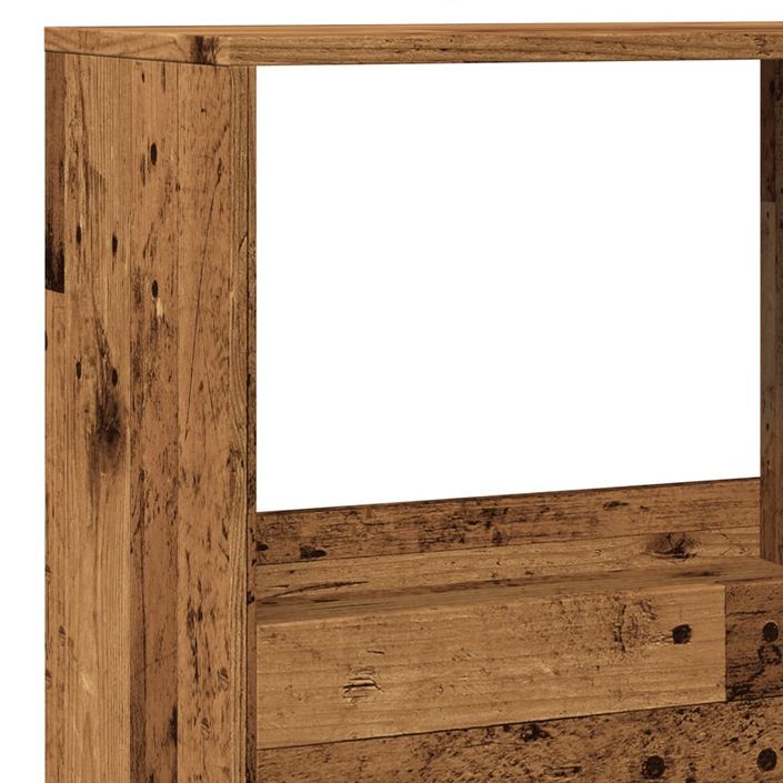 Cloison de séparation vieux bois 100x33x155,5cm bois ingénierie - Photo n°7