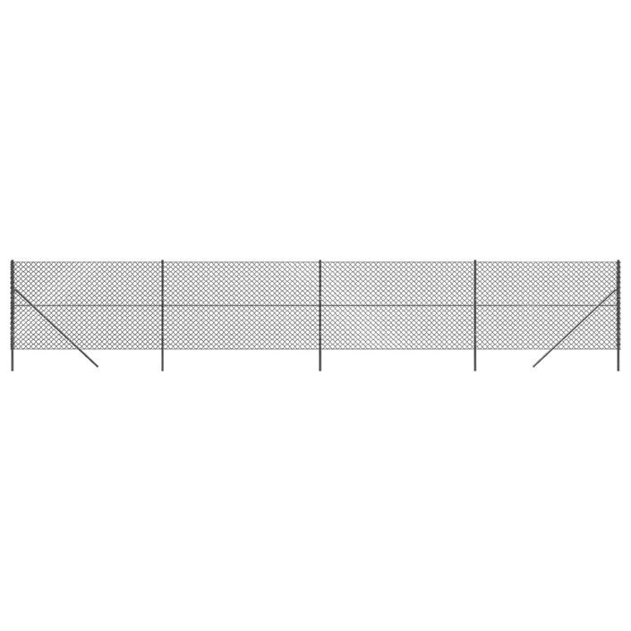 Clôture à mailles losangées anthracite 2,2x10 m - Photo n°2