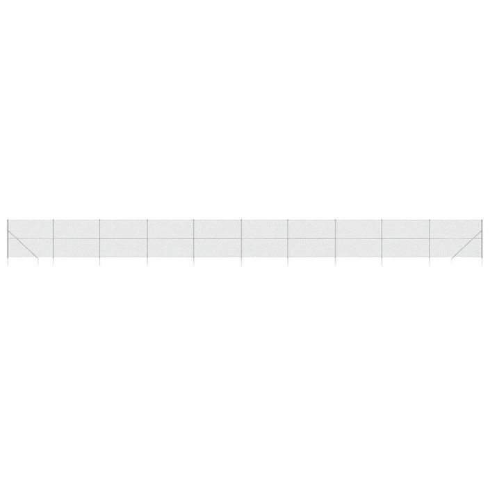 Clôture à mailles losangées avec ancrage argenté 2,2x25 m - Photo n°2