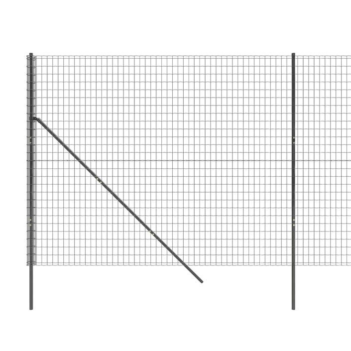 Clôture en treillis métallique anthracite 2,2x25 m - Photo n°4