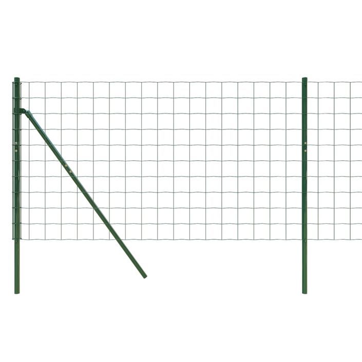 Clôture en treillis métallique vert 1,1x25 m acier galvanisé - Photo n°4