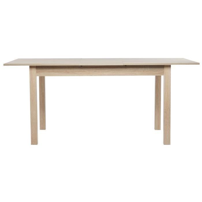 COBURG Table a manger extensible de 6 a 10 personnes classique décor chene - L 137-177 x l 80 cm - Photo n°2