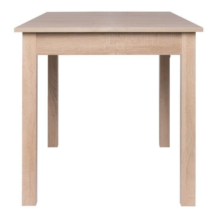 COBURG Table a manger extensible de 6 a 10 personnes classique décor chene - L 137-177 x l 80 cm - Photo n°4