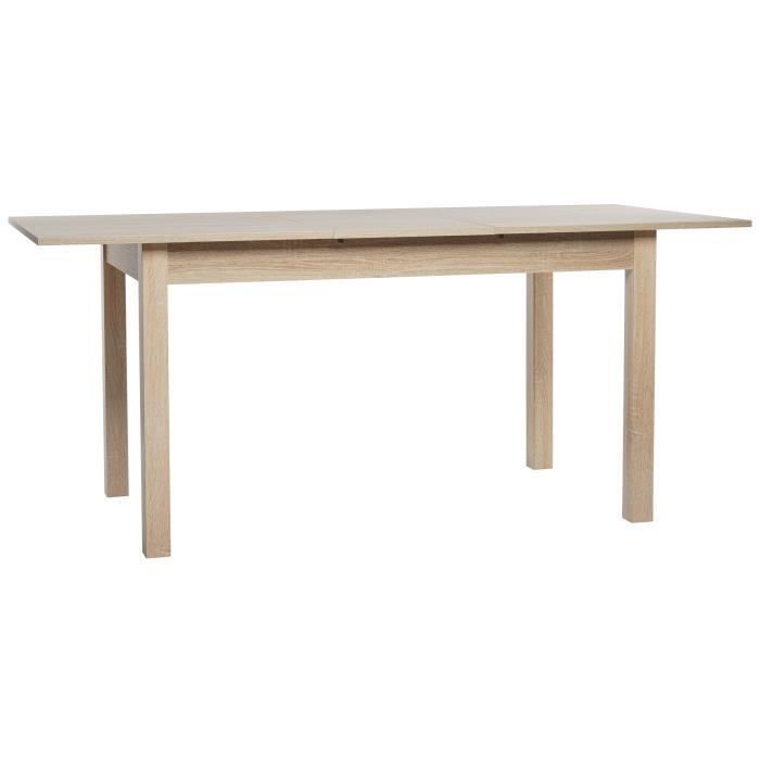 COBURG Table a manger extensible de 6 a 10 personnes classique décor chene - L 137-177 x l 80 cm - Photo n°5