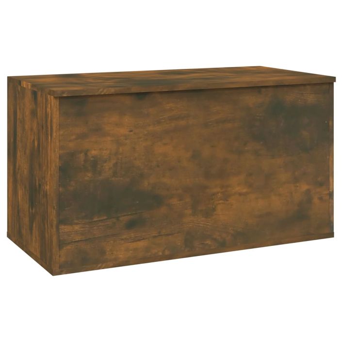 Coffre de rangement Chêne fumé 84x42x46 cm Bois d'ingénierie - Photo n°2