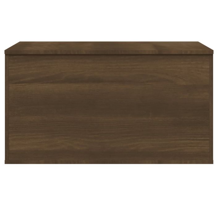 Coffre de rangement Chêne marron 84x42x46 cm Bois d'ingénierie - Photo n°6