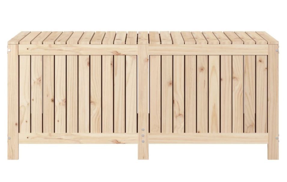 Coffre de rangement de jardin en bois massif de pin Pelika – Élégance rustique et grande capacité - Photo n°9