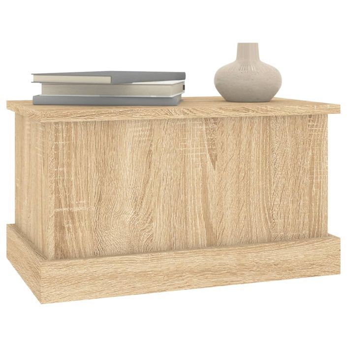 Coffre de rangement en bois Homira L 50 x H 28 x P 30 cm - Classique et intemporel - Photo n°3