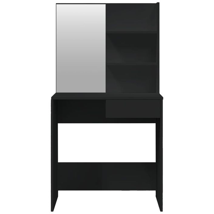 Coiffeuse avec miroir noir 74,5x40x141 cm - Photo n°6