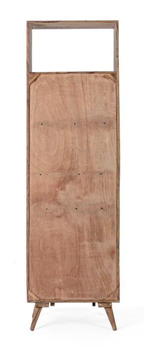 Colonne de rangement 1 porte 2 tiroirs 3 niches en bois de sheesham naturel Kany 58 cm - Photo n°5