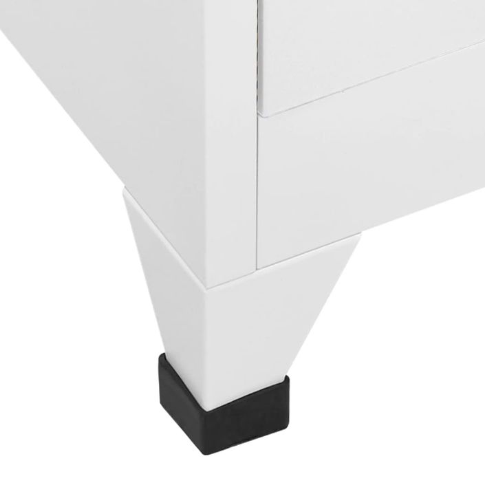 Colonne de rangement en acier Koface 38 cm – 6 casiers avec fermeture à clé - Photo n°6