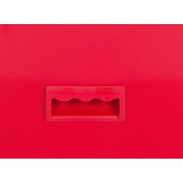 Colonne de rangement métal rouge 4 tiroirs Bolan H 126 cm - Photo n°4