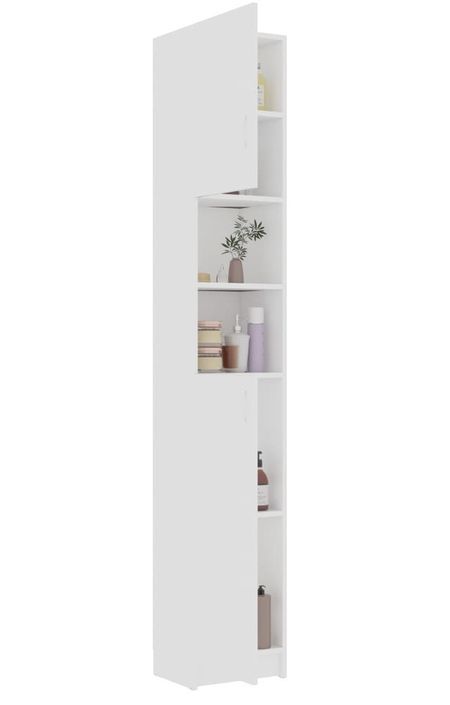 Colonne de salle de bain Blanc 32x25,5x190 cm - Photo n°2
