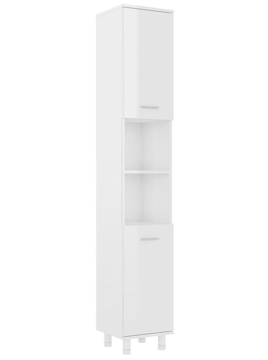 Colonne de salle de bain Blanc brillant 30x30x179 cm - Photo n°1