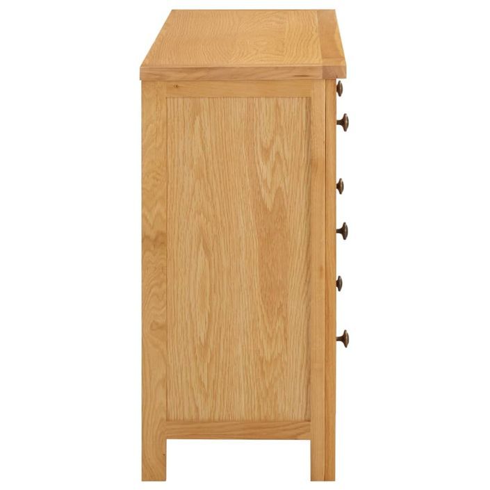 Commode 105x33,5x73 cm Bois de chêne massif 2 - Photo n°4