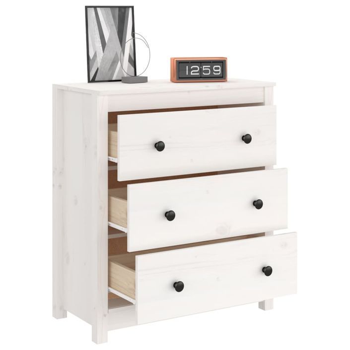 Commode 3 tiroirs en pin massif – Collection Aloska - Photo n°4