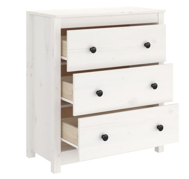 Commode 3 tiroirs en pin massif – Collection Aloska - Photo n°9