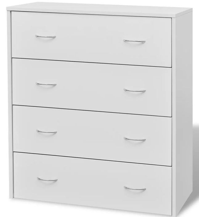 Commode 4 tiroirs Chikee 60 cm - Bois d'ingénierie - Photo n°1