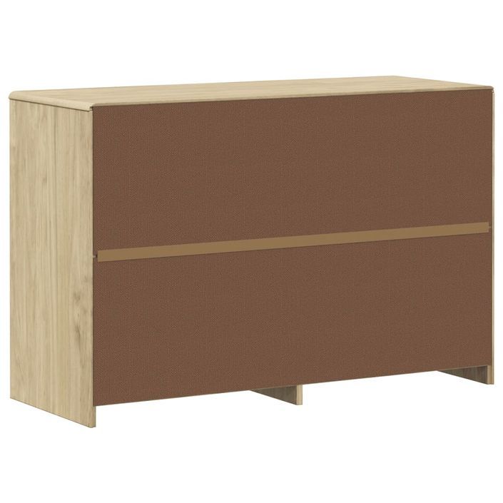 Commode 6 tiroirs en bois de pin couleur chêne 111 cm - Élégance et fonctionnalité pour votre intérieur - Photo n°6