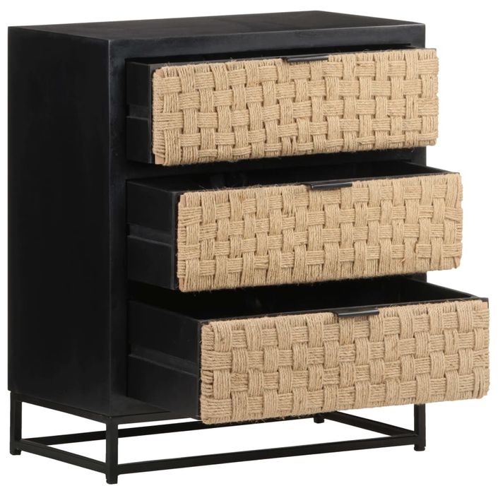 Commode 60x35x70 cm Bois de manguier massif - Photo n°4