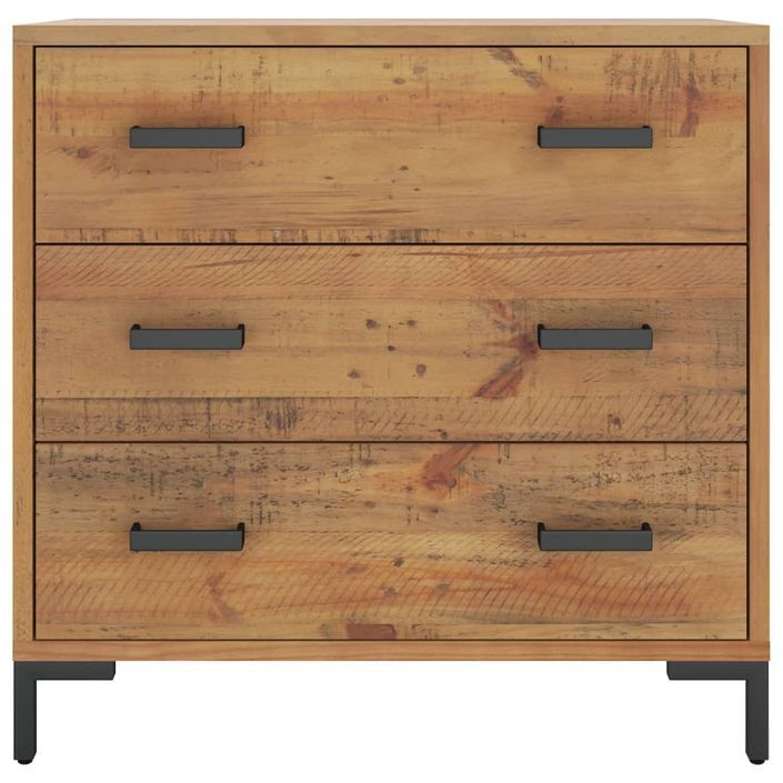 Commode 75x35x70 cm Bois de pin massif - Photo n°3