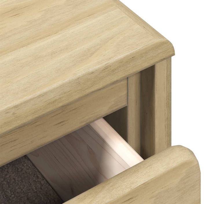 Commode 4 tiroirs en bois de pin couleur chêne 77 cm - Élégance pour votre intérieur - Photo n°6