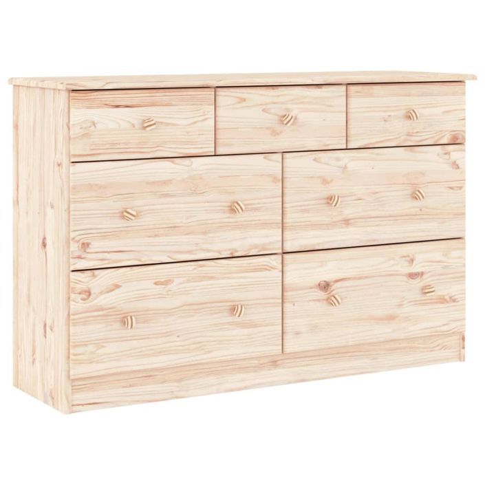 Commode ALTA 112x35x73 cm bois massif de pin - Photo n°1